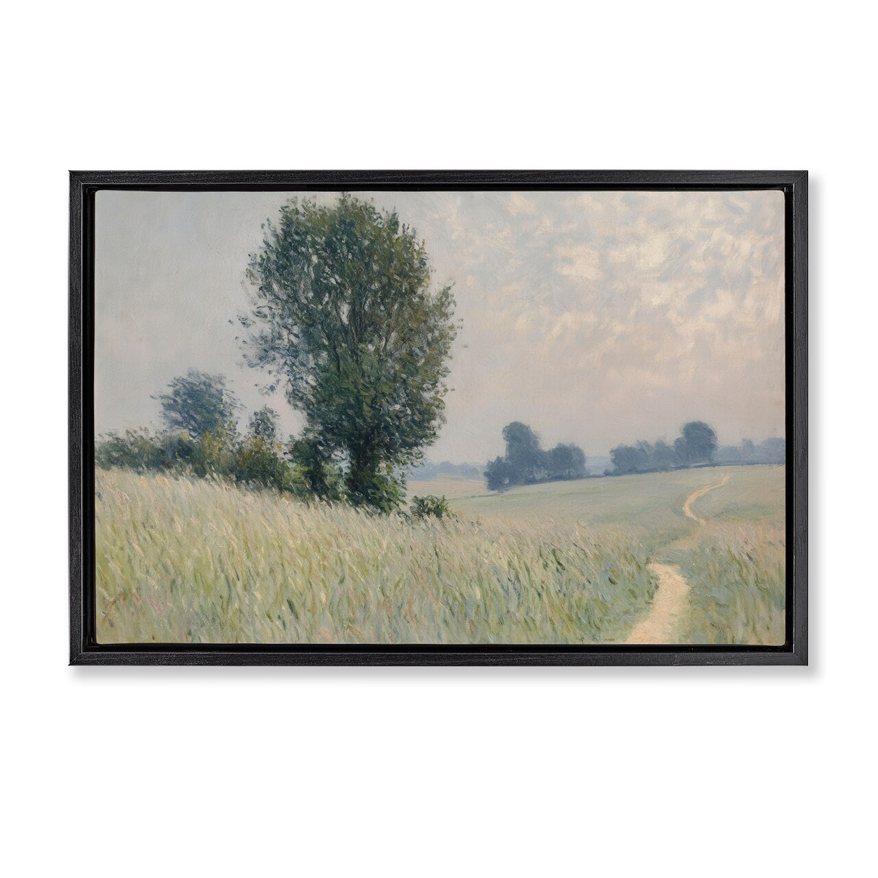 Stupell Industries Tall Grass Path in Field Floating Frame, design by Petal Prints Design